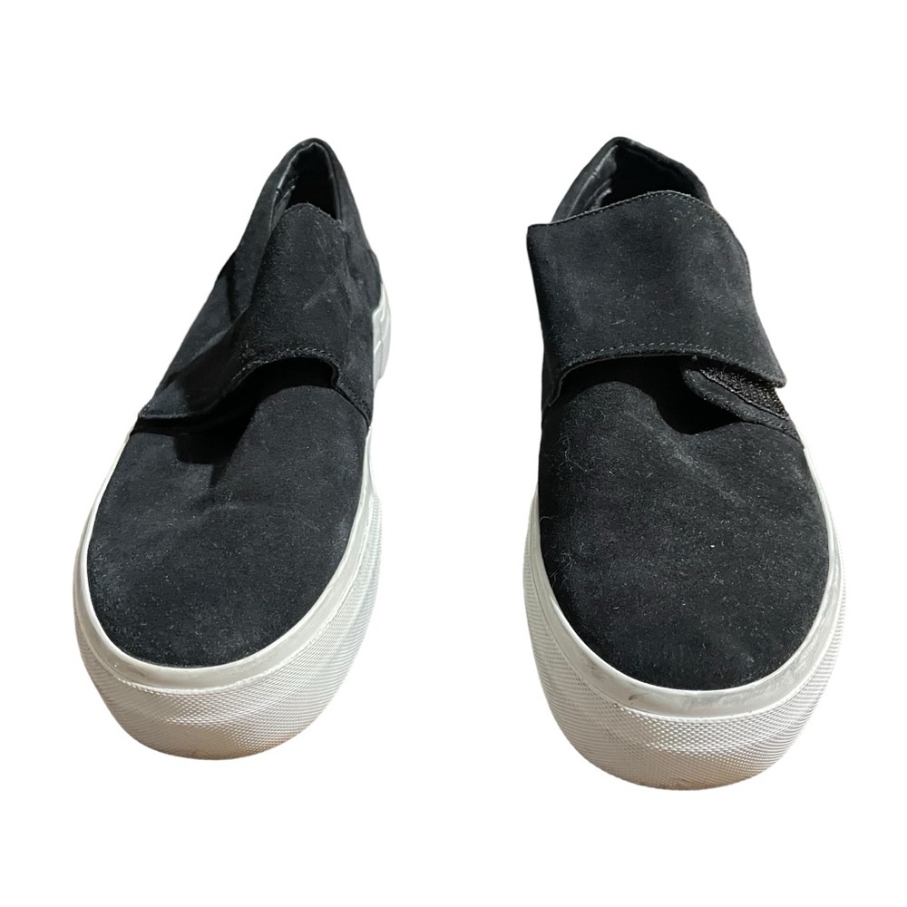 Vince Cage Suede Grip-Strap Platform Sneaker - New Size 8